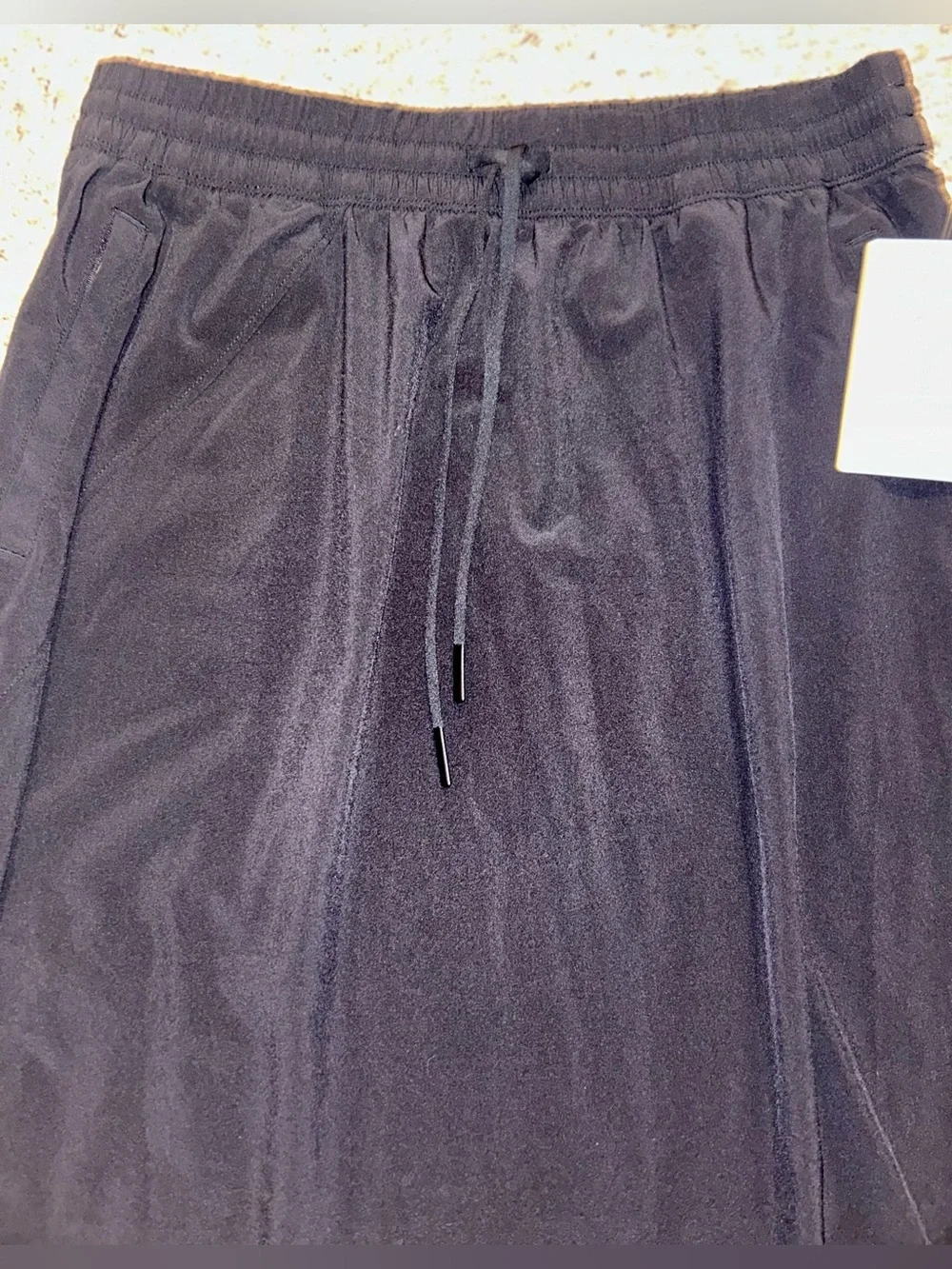 NWT Women’s Athleta Black Elastic Waist A-Line Midi Skirt size 14 - Picture 6 of 12